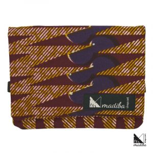 Monedero multiuso tela africana wax tabaquera pitillera cables cargador auriculares maquillaje pasaporte compresas